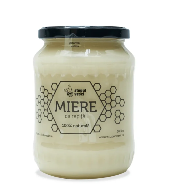 Miere de rapiță Stupul Vesel, borcan de 1 kg